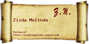 Zizda Melinda névjegykártya